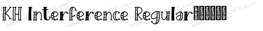 KH Interference Regular字体转换